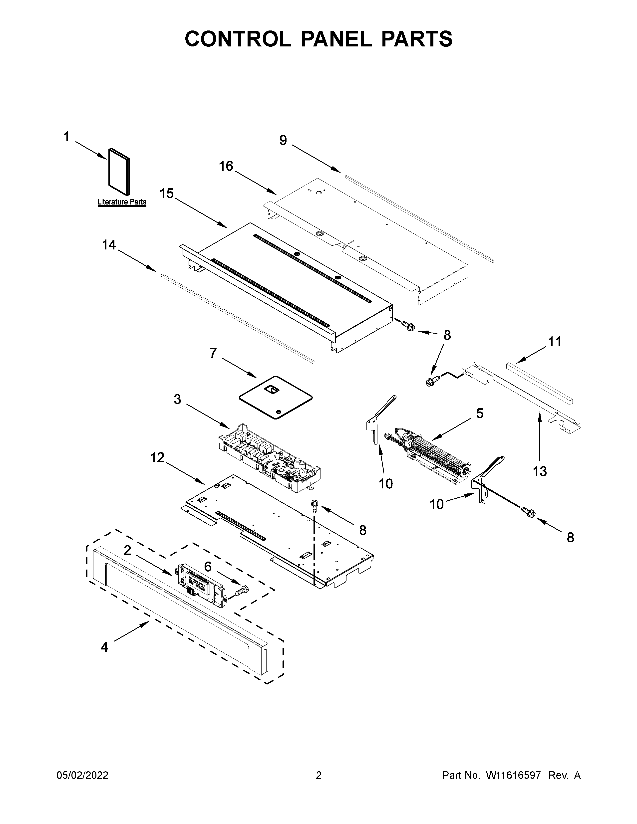Control panel parts