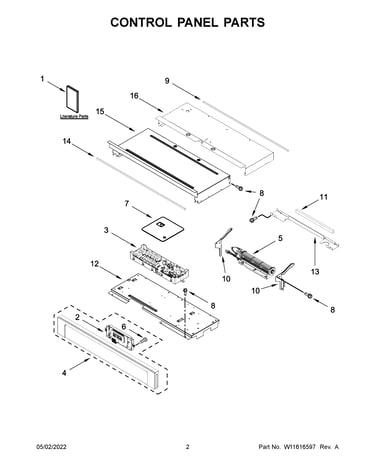 Control panel parts