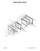 Oven door parts