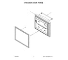 Maytag MFF2055FRZ02 freezer door parts diagram