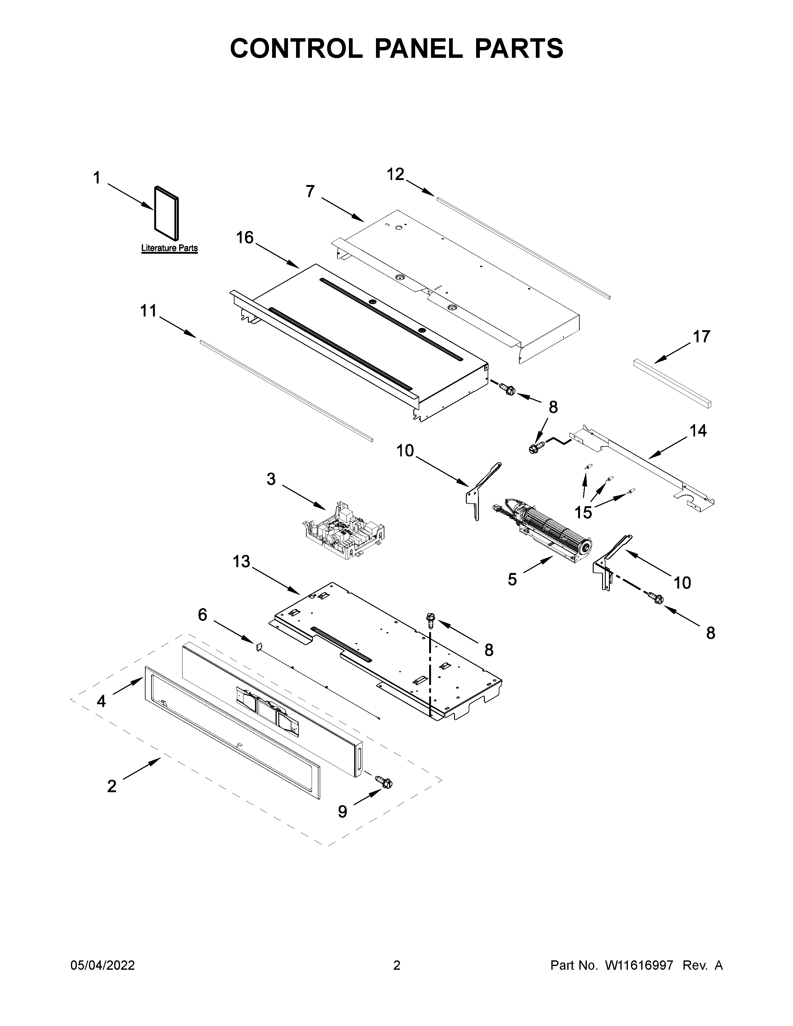 Control panel parts
