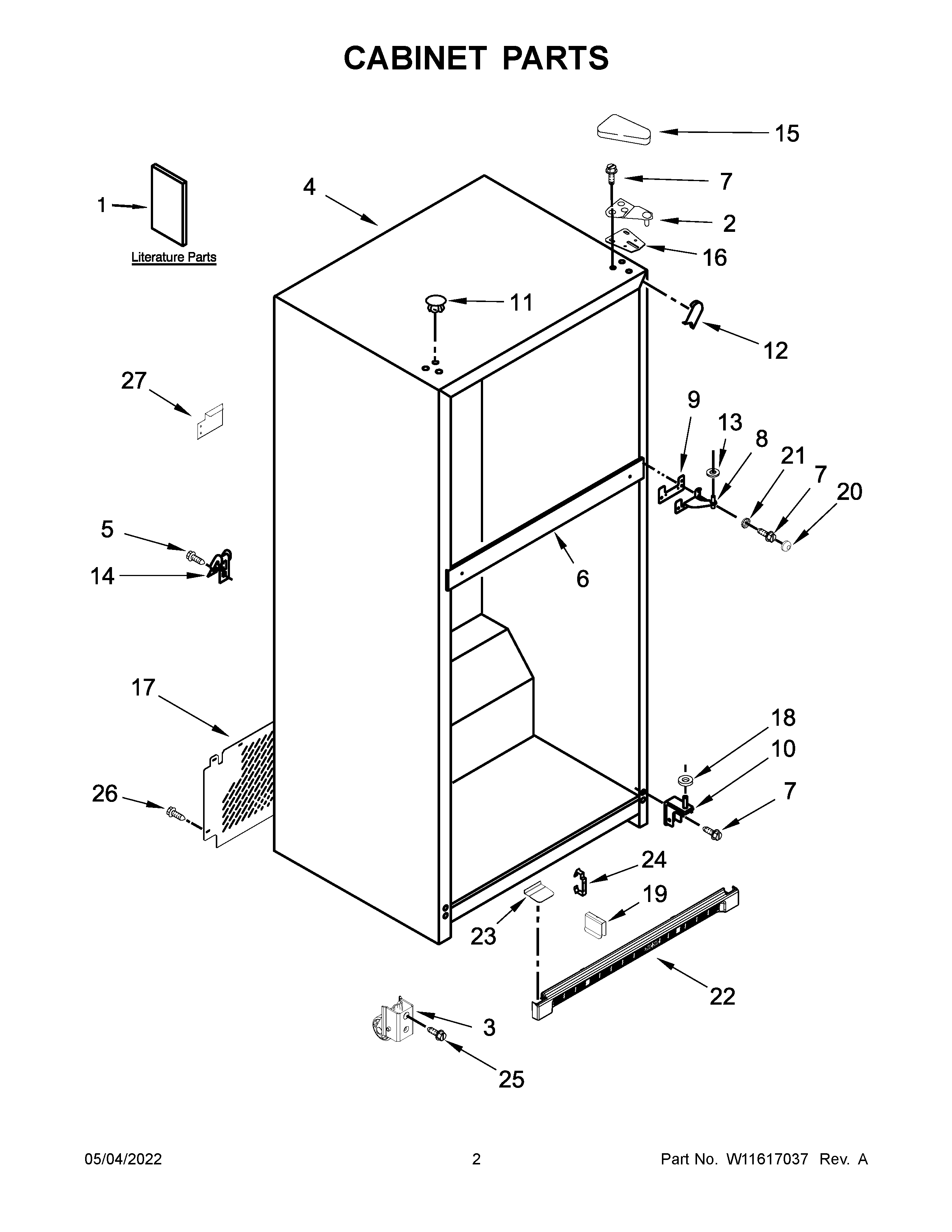 Cabinet parts