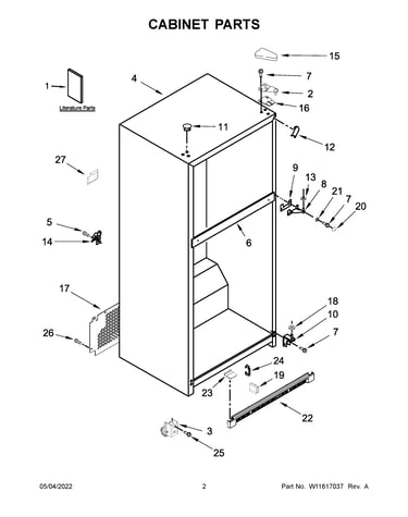 Cabinet parts