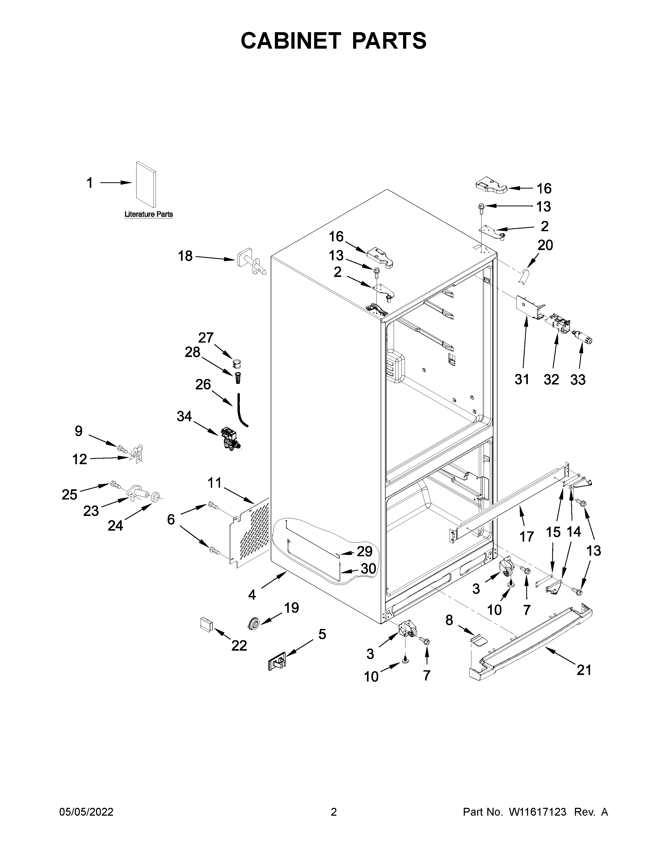 Cabinet parts