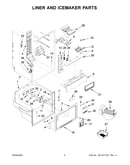 Liner and icemaker parts