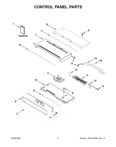 Control panel parts