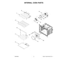 Whirlpool WOS72EC0HV20 internal oven parts diagram