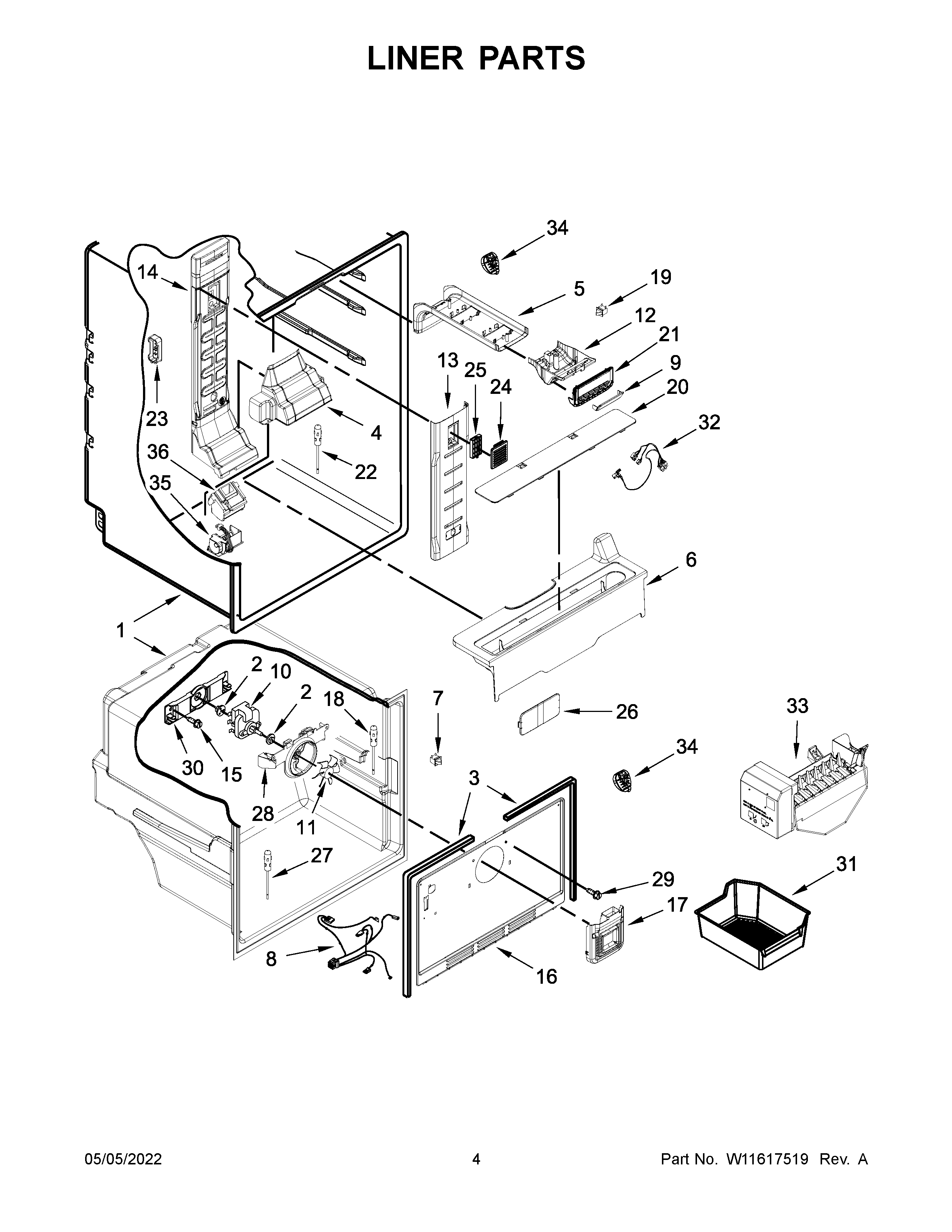 Liner parts