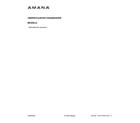 Amana ADB1400AGS2 cover sheet diagram