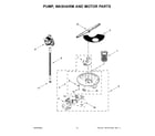 Amana ADB1400AGS2 pump, washarm and motor parts diagram
