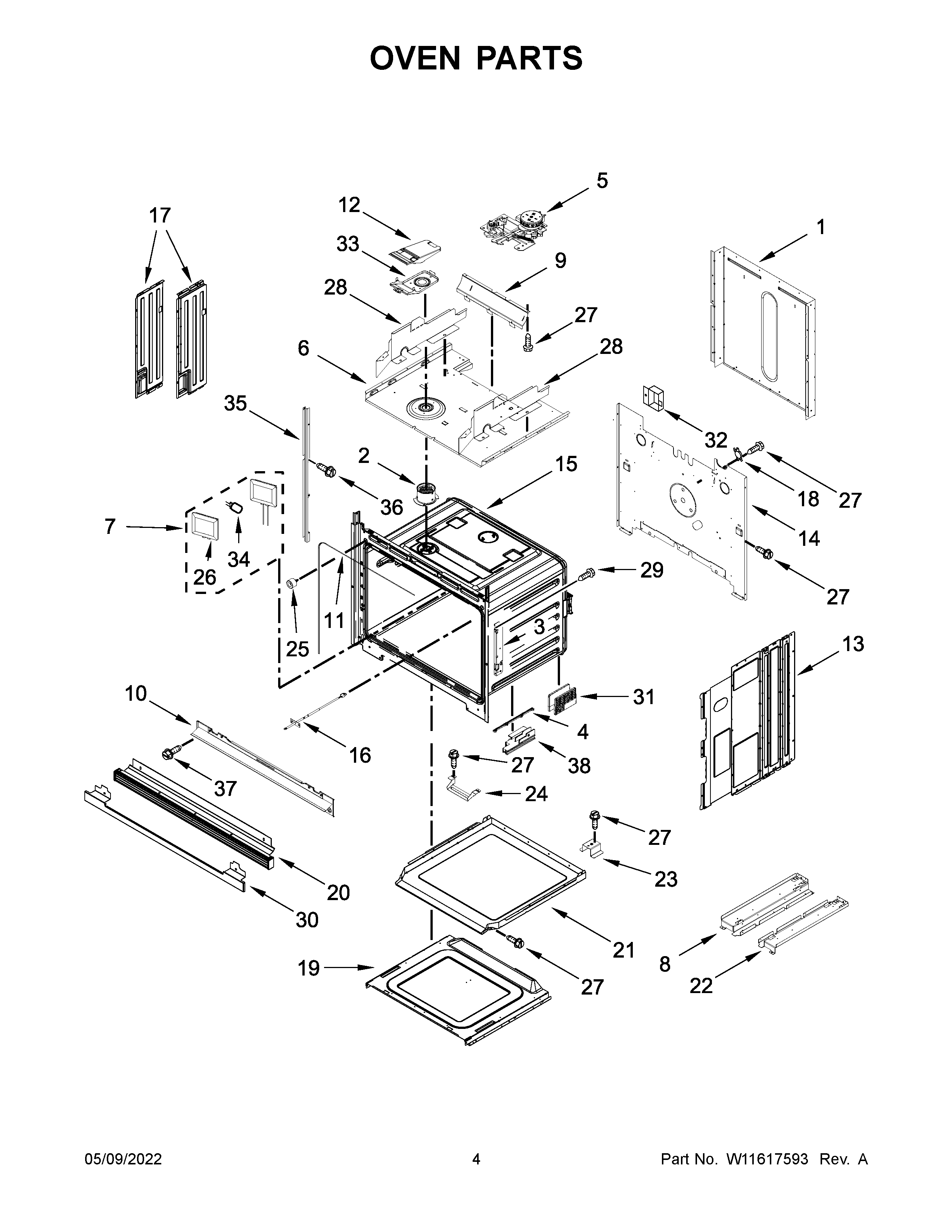 Oven parts