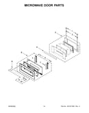Microwave door parts