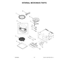 KitchenAid KOCE507EWH20 internal microwave parts diagram