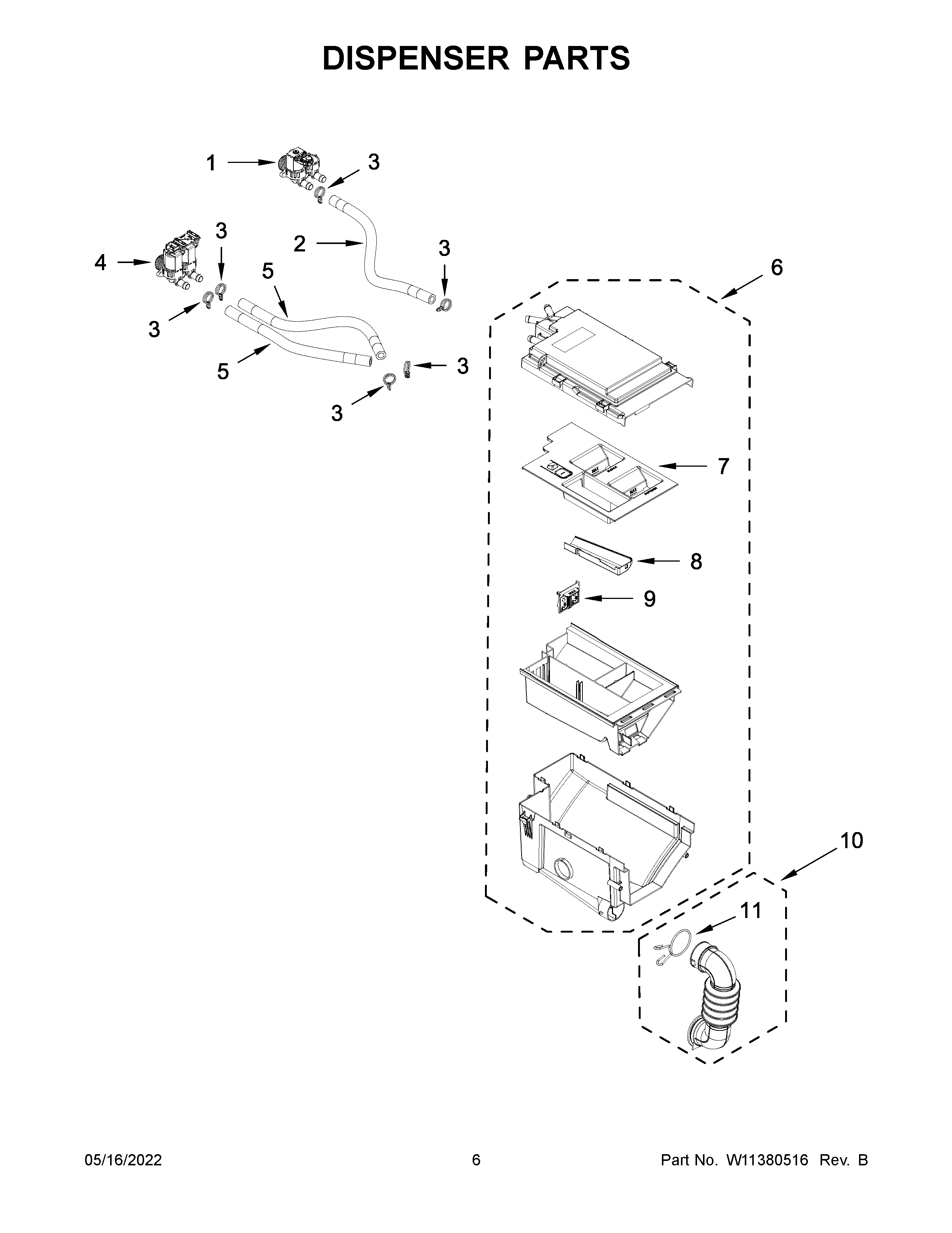 DISPENSER PARTS