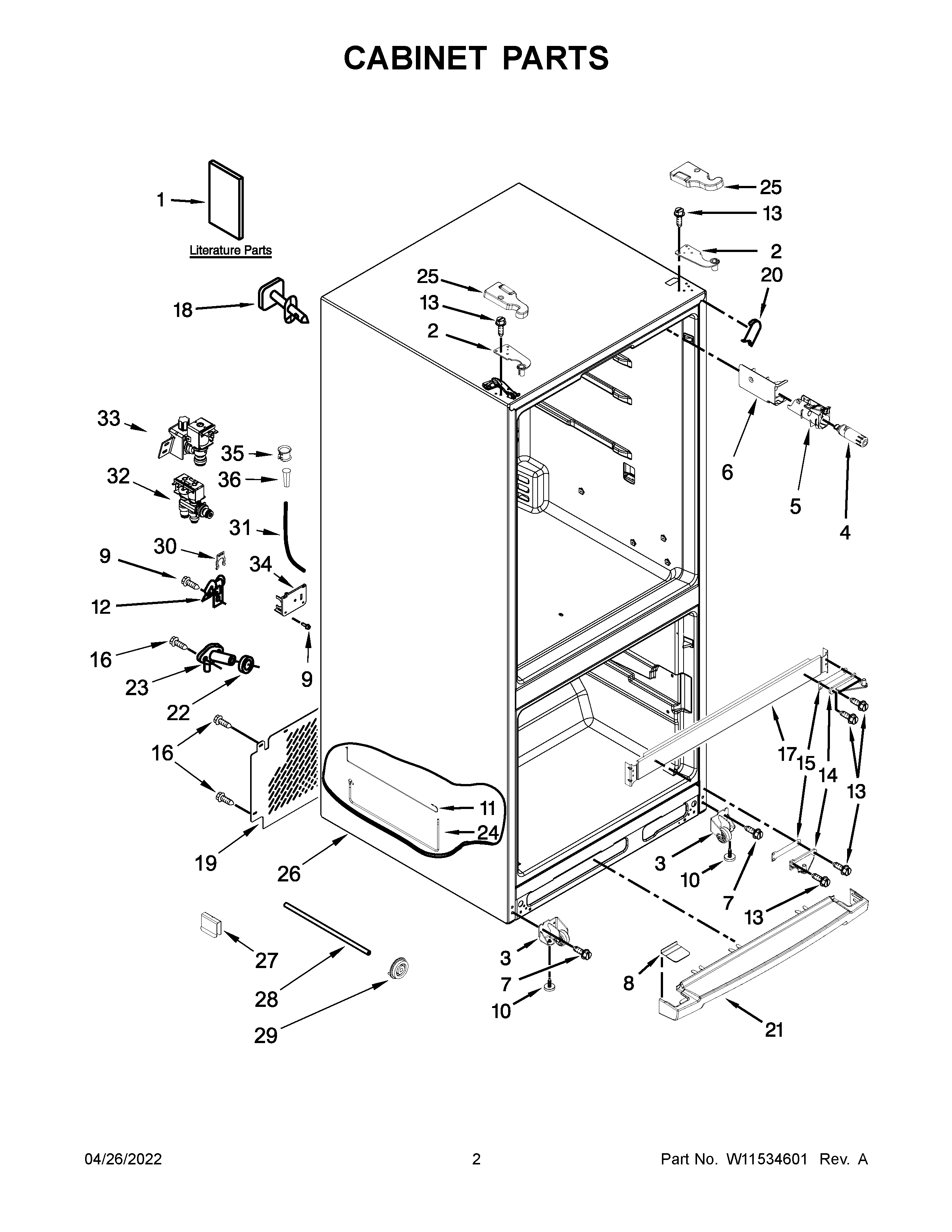 CABINET PARTS