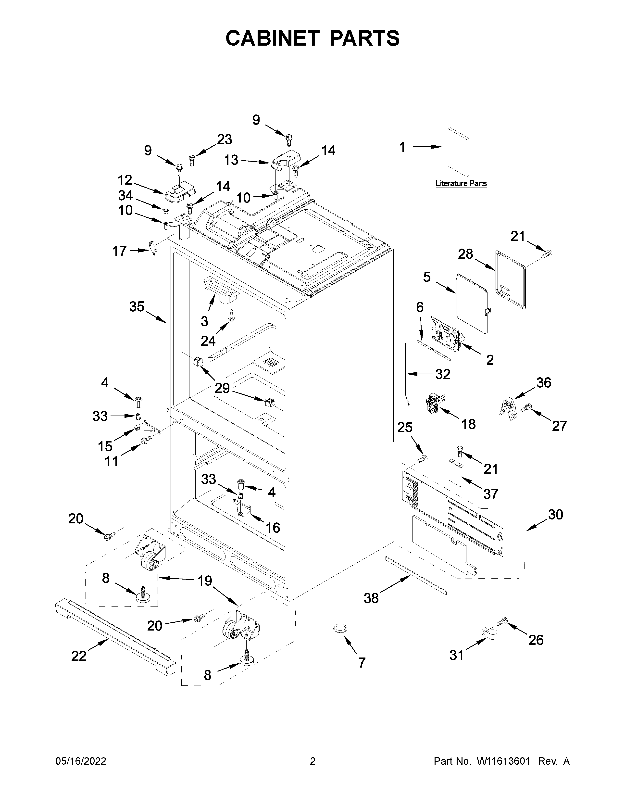 Cabinet parts