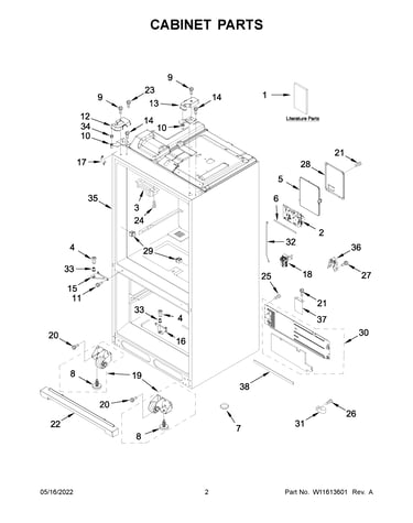 Cabinet parts