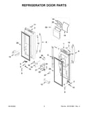 Refrigerator door parts