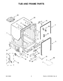 Tub and frame parts