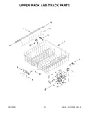 Upper rack and track parts