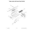 KitchenAid KDTM404KBS1 third level rack and track parts diagram