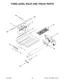 Third level rack and track parts
