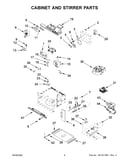 Cabinet and stirrer parts