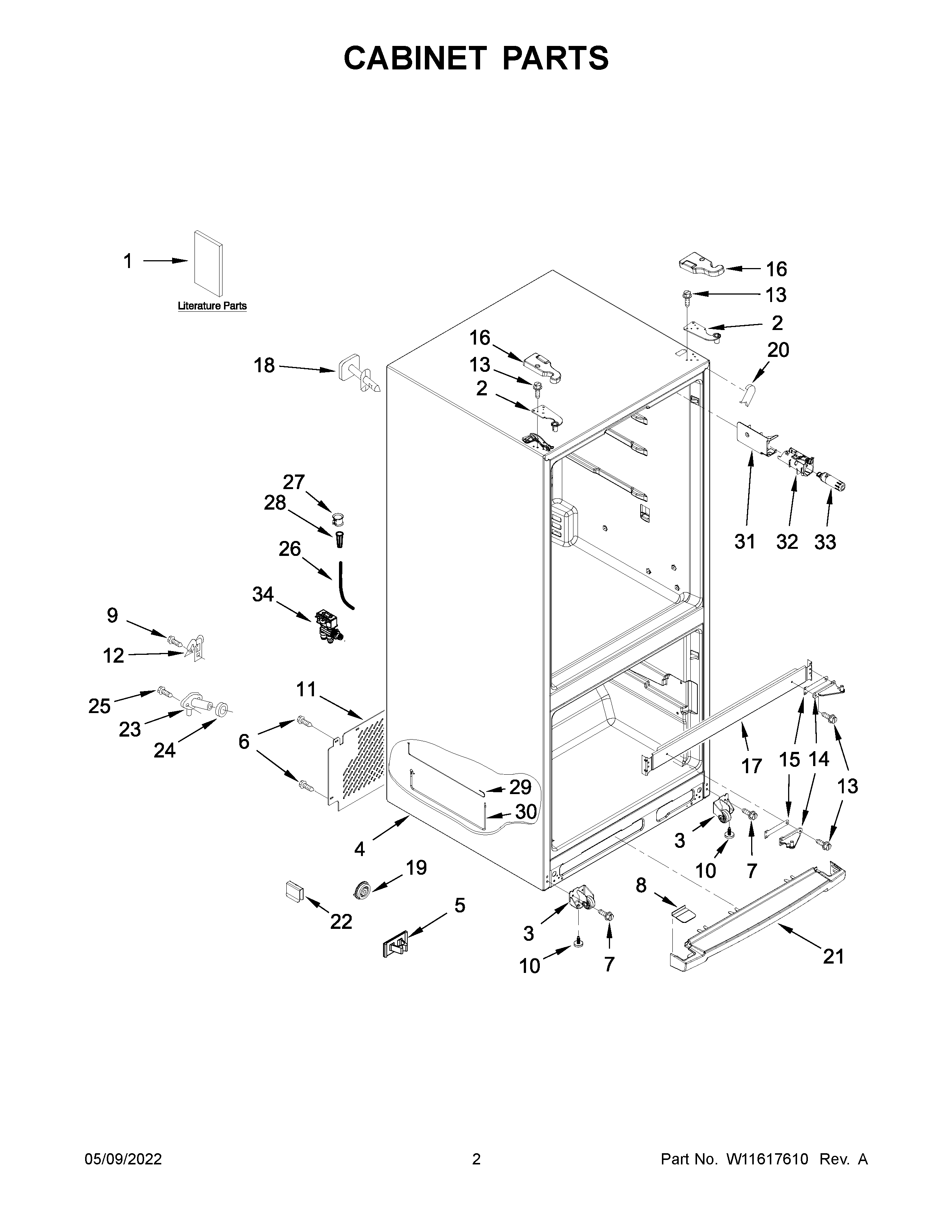 CABINET PARTS
