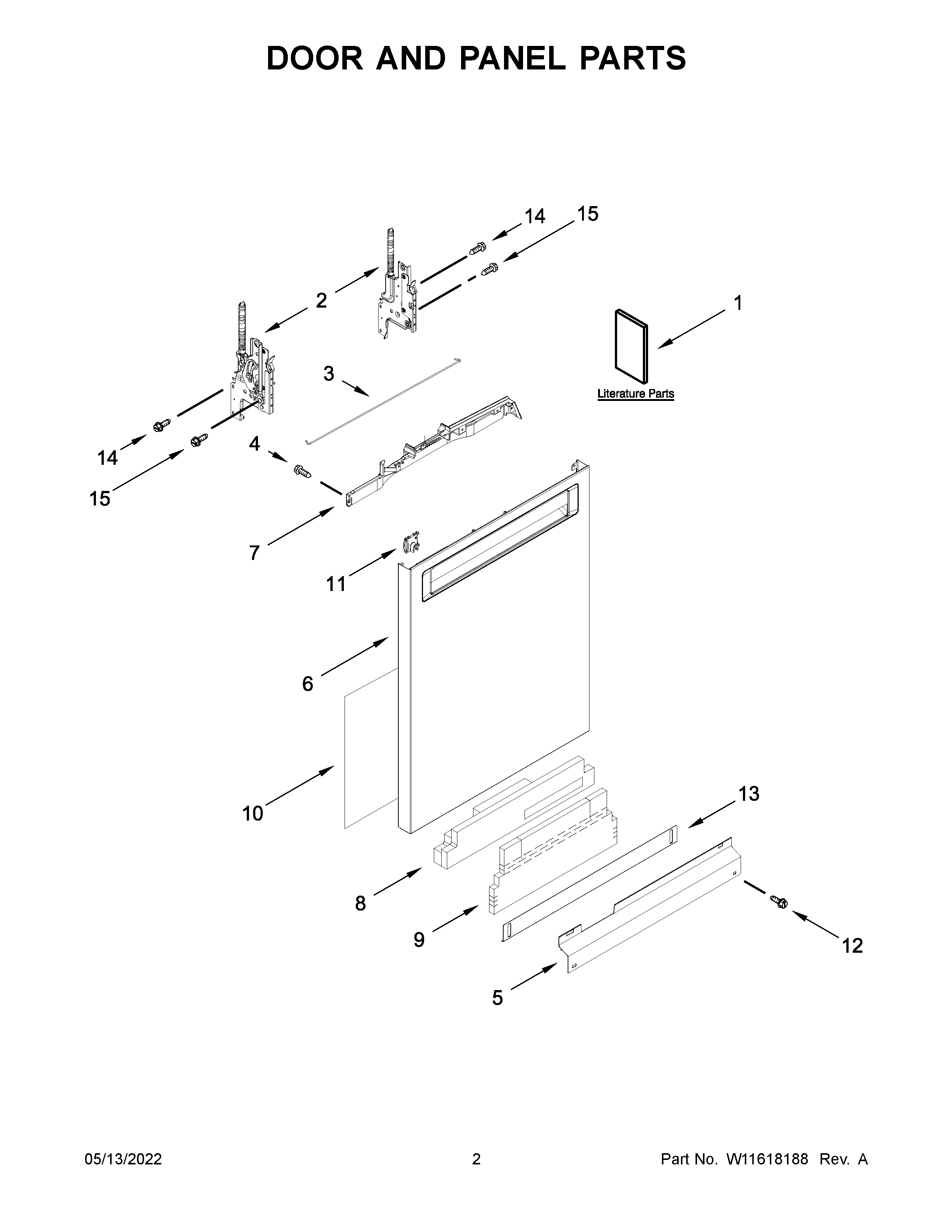 Door and panel parts