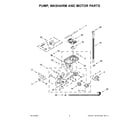 KitchenAid KDPM604KPS1 pump, washarm and motor parts diagram