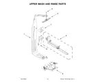 KitchenAid KDPM604KBS1 upper wash and rinse parts diagram
