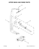 Upper wash and rinse parts