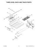 Third level rack and track parts