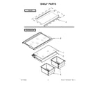 Whirlpool ART316TFDW02 shelf parts diagram