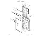 Whirlpool ART316TFDW02 door parts diagram