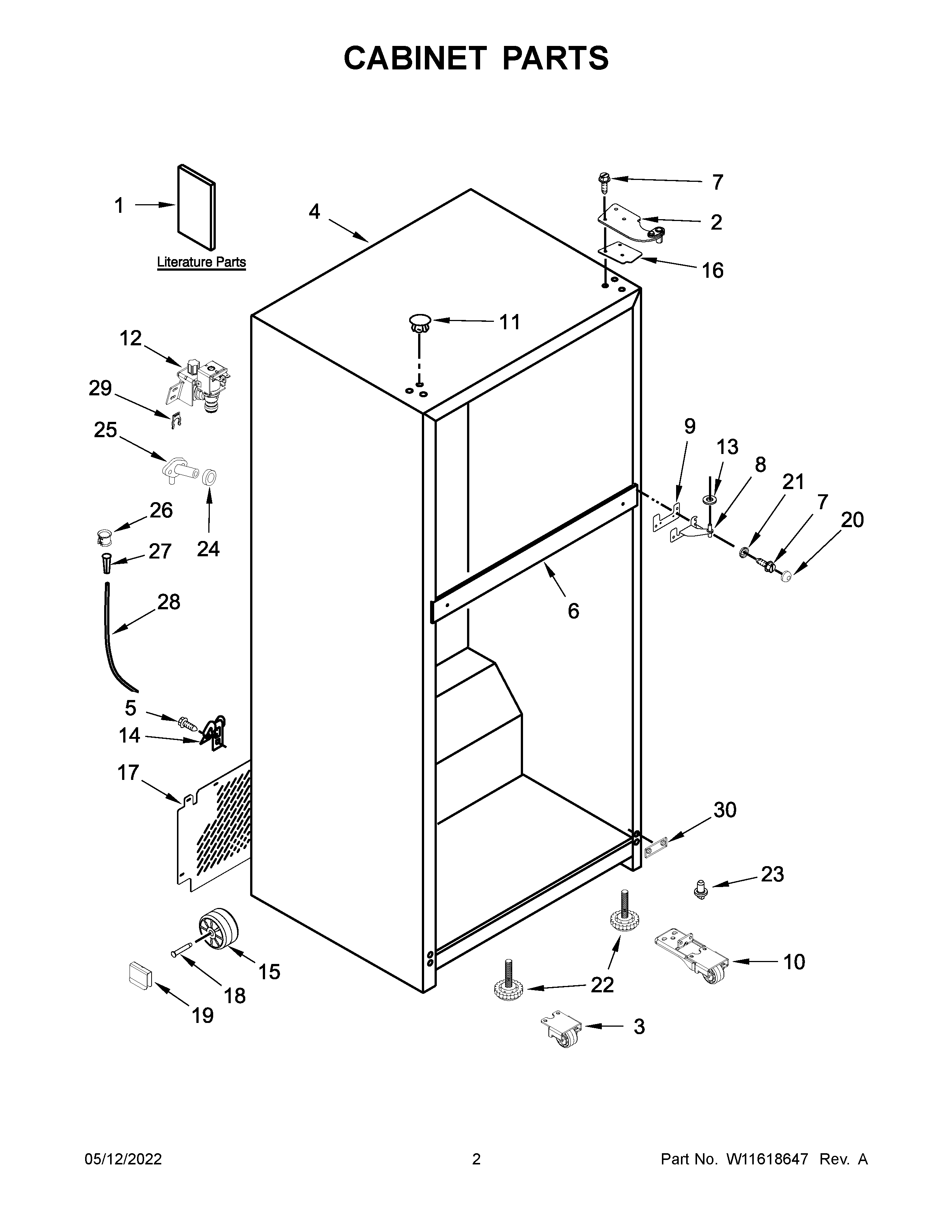 Cabinet parts