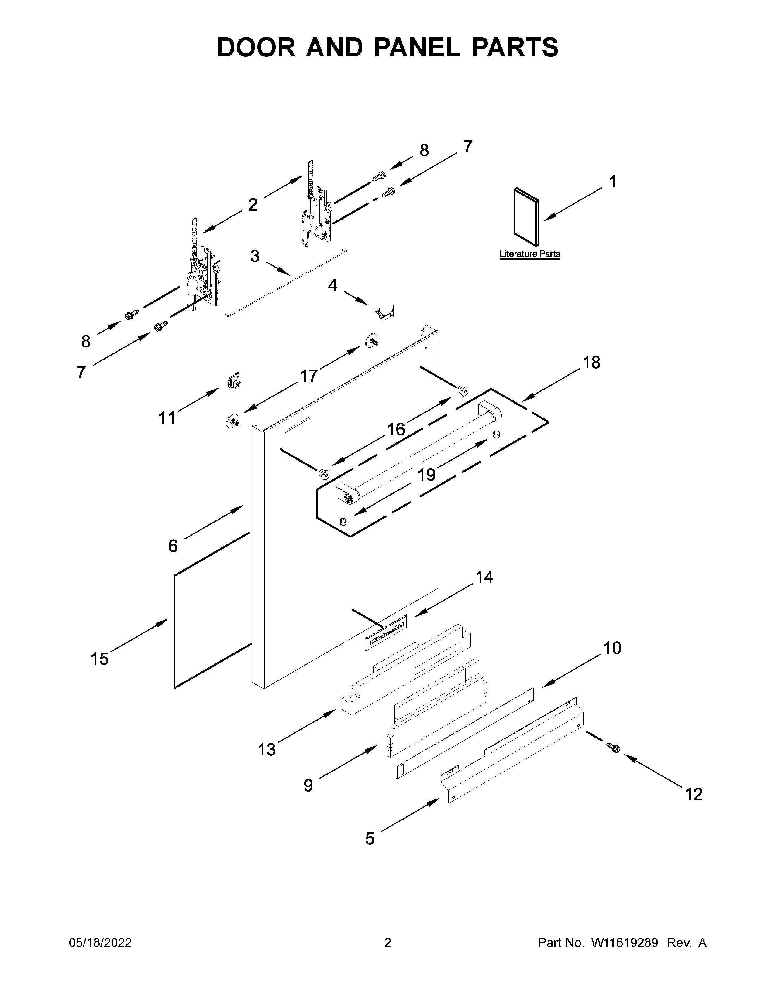 Door and panel parts