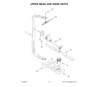 KitchenAid KDTE104KPS1 upper wash and rinse parts diagram