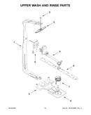 Upper wash and rinse parts