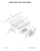 Upper rack and track parts