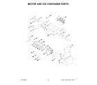 Whirlpool WRS311SDHM09 motor and ice container parts diagram