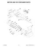 Motor and ice container parts