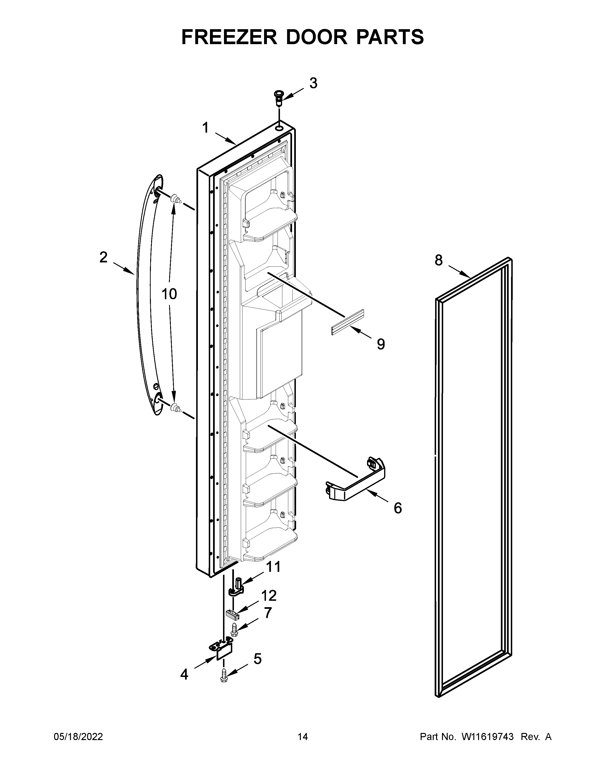 FREEZER DOOR PARTS