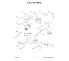KitchenAid KMLS311HBL08 air flow parts diagram