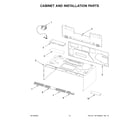 KitchenAid KMLS311HWH9 cabinet and installation parts diagram