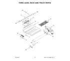 KitchenAid KDTM604KBS1 third level rack and track parts diagram