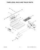 Third level rack and track parts