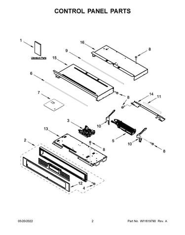 Control panel parts