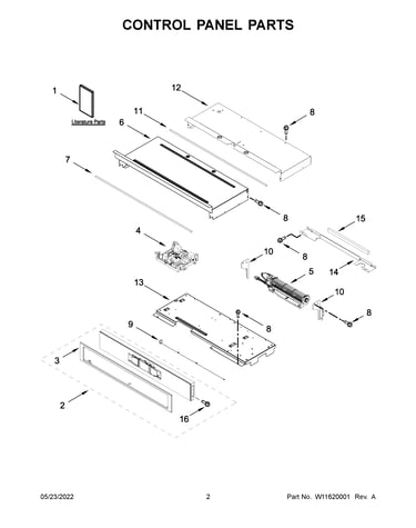 Control panel parts