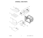 Whirlpool WOS72EC7HV20 internal oven parts diagram